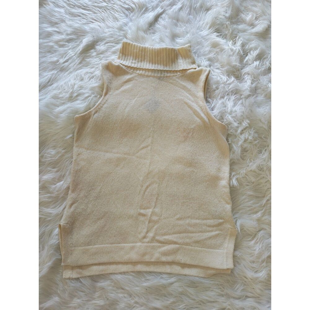 J. Crew Mercantile Cream Sleeveless Sweater, Size Small